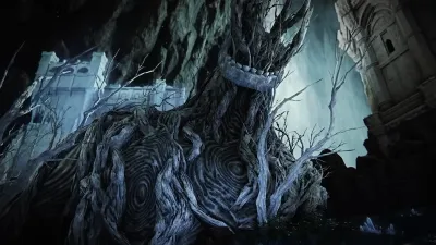 The Dreglord's arena covered in corruption webs