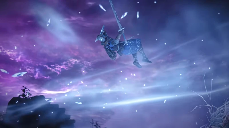 A Nightfarer facing a spectral horror in Limveld — official trailer footage (Bandai Namco)